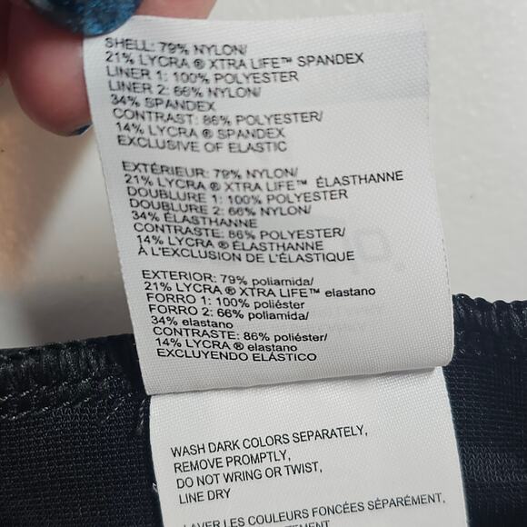 Speedo Power Plus LZR Fit Thick Strap Black Performance Swimsuit Size 14 - Picture 11 of 13